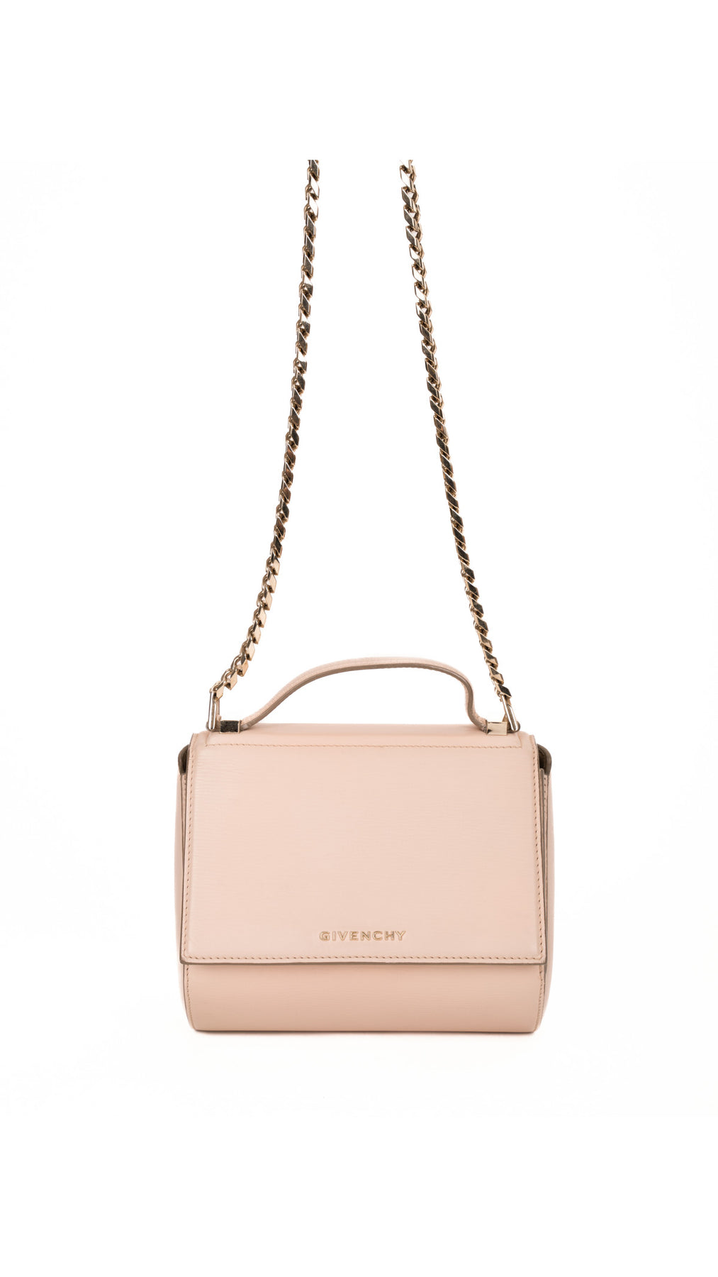 Givenchy Pandora Box Chain Shoulder Bag - Beige