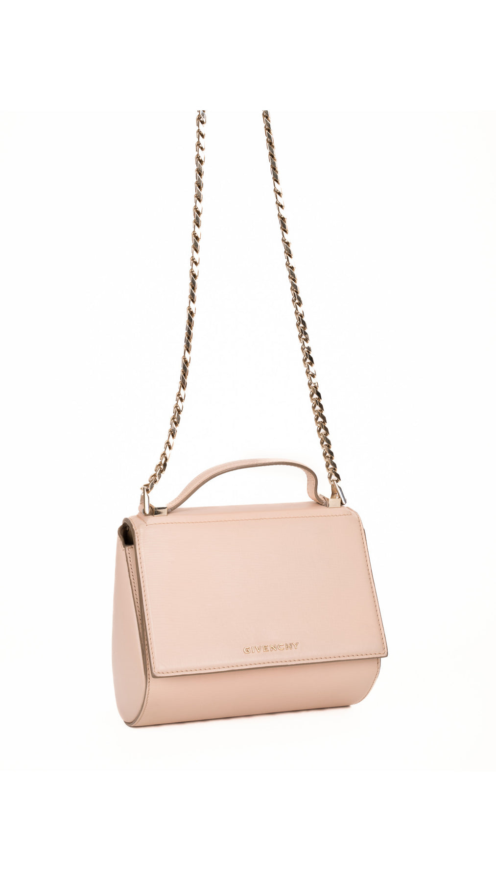 Givenchy Pandora Box Chain Shoulder Bag - Beige