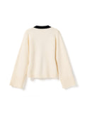 N-Lenyxette Knit Cardigan - Vit