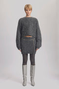 SabiGZ Short Pullover - Gray Pinstripe Melange
