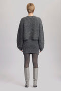 SabiGZ Short Pullover - Gray Pinstripe Melange