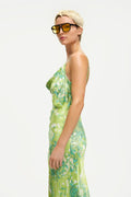 FuriaGZ P Strap Dress - Green Splash
