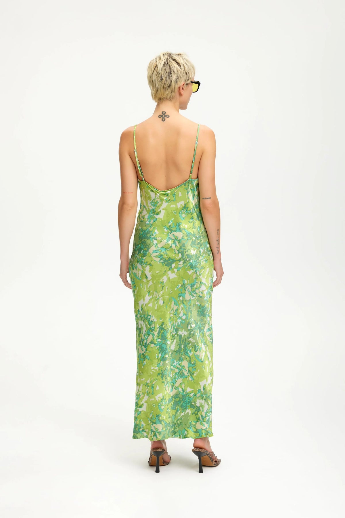 FuriaGZ P Strap Dress - Green Splash
