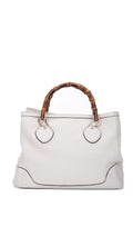 Gucci Bamboo Handle Tote Bag - Krämfärgad
