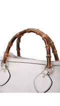 Gucci Bamboo Handle Tote Bag - Krämfärgad