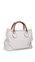 Gucci Bamboo Handle Tote Bag - Krämfärgad