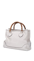 Gucci Bamboo Handle Tote Bag - Krämfärgad