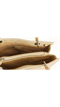 Gucci Monogram Bamboo Handle Tote Bag - Beige