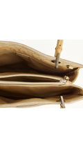 Gucci Monogram Bamboo Handle Tote Bag - Beige