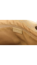 Gucci Monogram Bamboo Handle Tote Bag - Beige