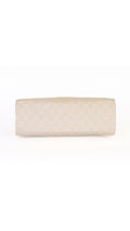 Gucci Monogram Bamboo Handle Tote Bag - Beige