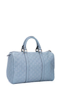Gucci Boston Bag Monogram - Ljusblå