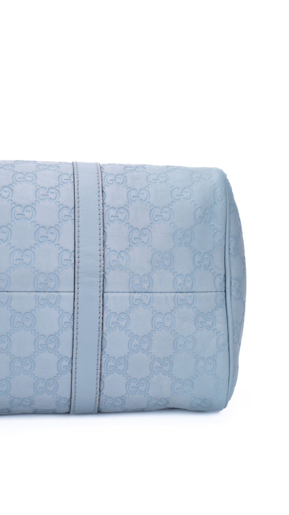 Gucci Boston Bag Monogram - Ljusblå