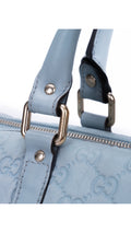 Gucci Boston Bag Monogram - Ljusblå