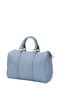 Gucci Boston Bag Monogram - Ljusblå
