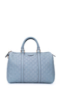 Gucci Boston Bag Monogram - Ljusblå
