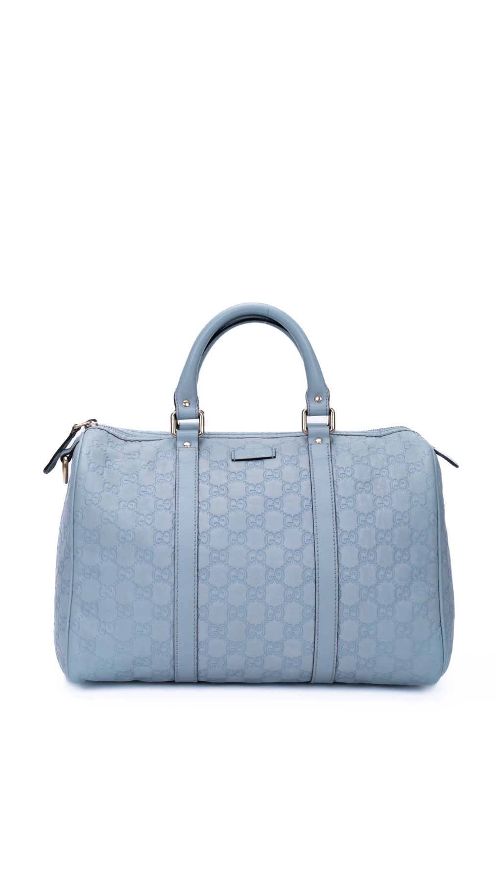 Gucci Boston Bag Monogram - Ljusblå