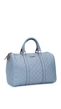 Gucci Boston Bag Monogram - Ljusblå