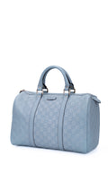 Gucci Boston Bag Monogram - Ljusblå