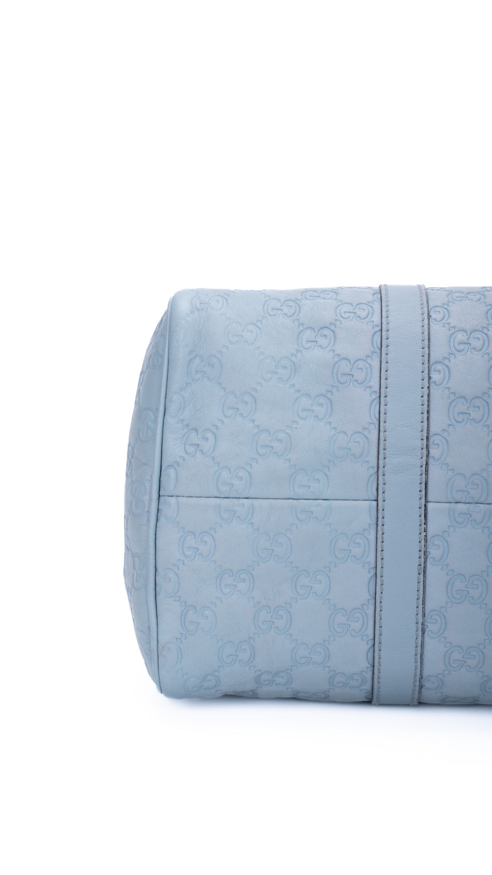 Gucci Boston Bag Monogram - Ljusblå