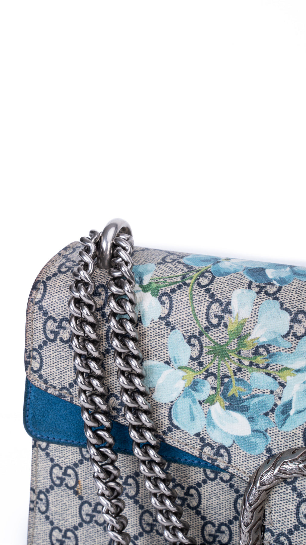 Gucci Dionysus Gg Blooms Shoulder Bag - Blue