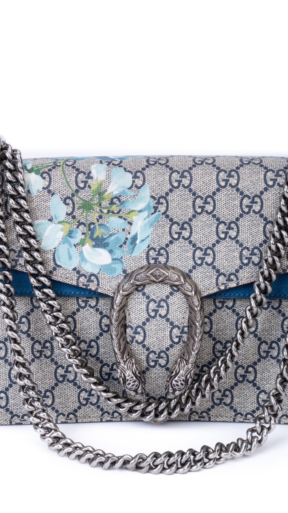 Gucci Dionysus Gg Blooms Shoulder Bag - Blue