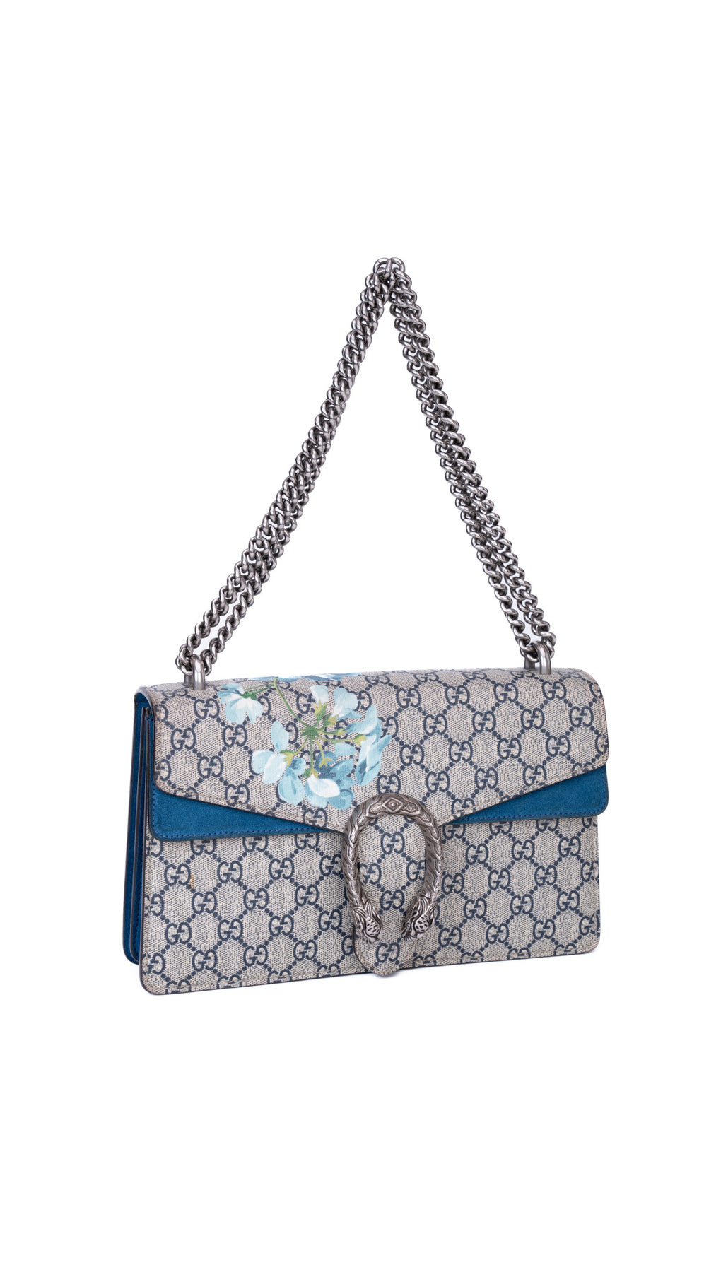 Gucci Dionysus Gg Blooms Shoulder Bag - Blue