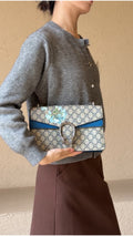 Gucci Dionysus Gg Blooms Shoulder Bag - Blue