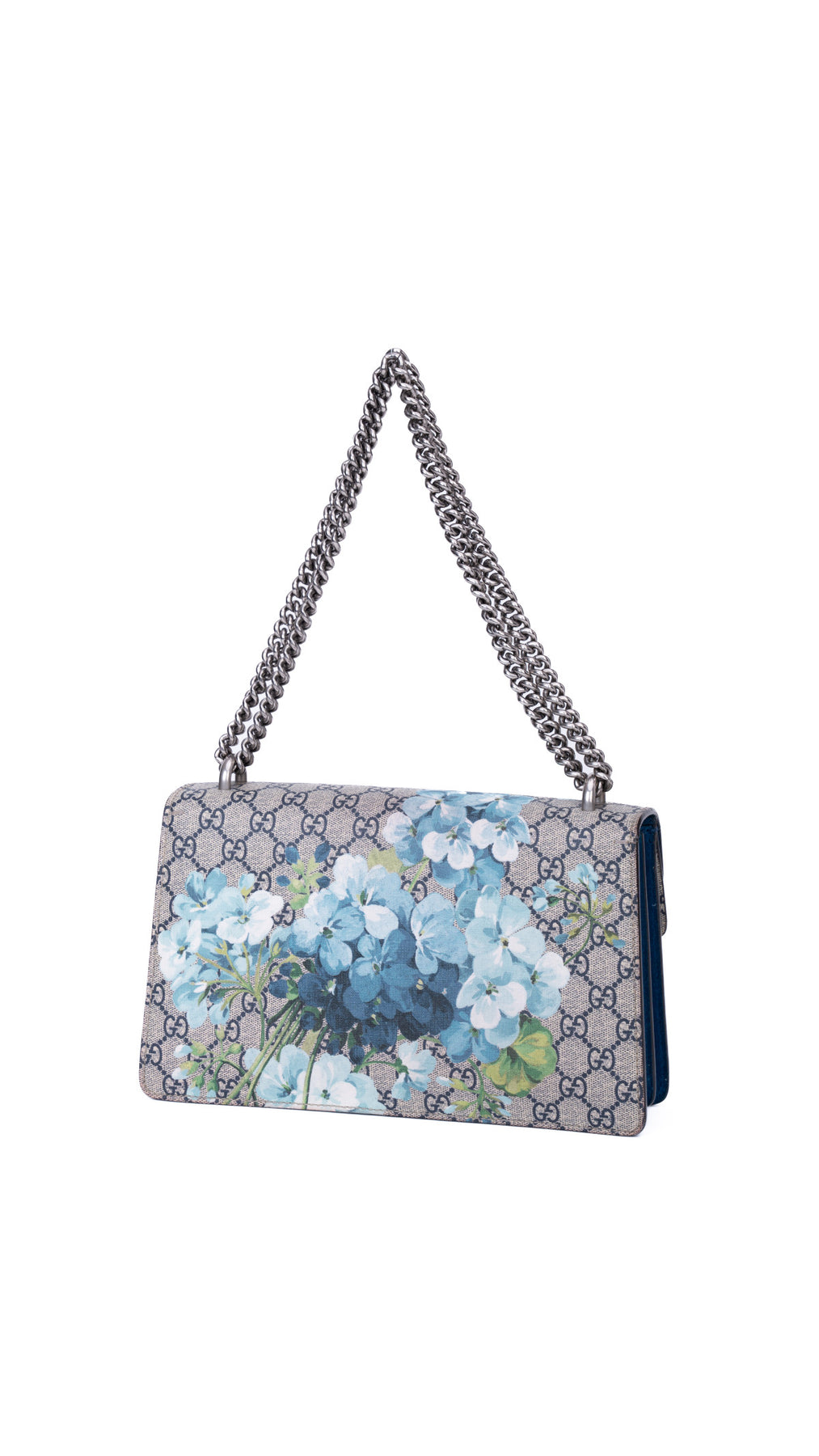 Gucci Dionysus Gg Blooms Shoulder Bag - Blue