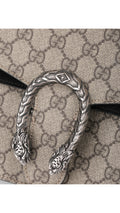Gucci Dionysus Gg Supreme Shoulder Bag Small - Grey/Black