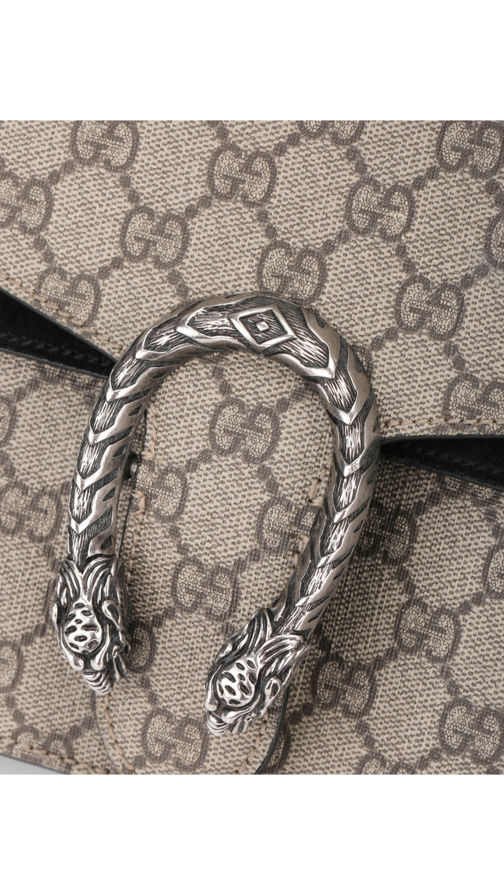 Gucci Dionysus Gg Supreme Shoulder Bag Small - Grey/Black