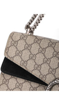 Gucci Dionysus Gg Supreme Shoulder Bag Small - Grey/Black