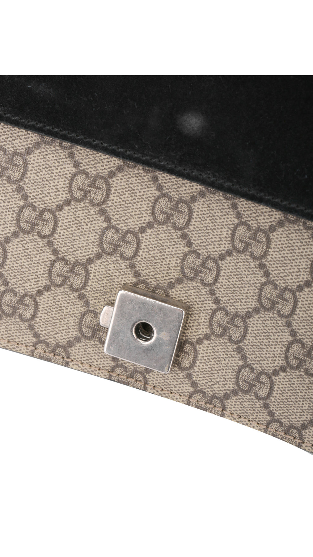 Gucci Dionysus Gg Supreme Shoulder Bag Small - Grey/Black