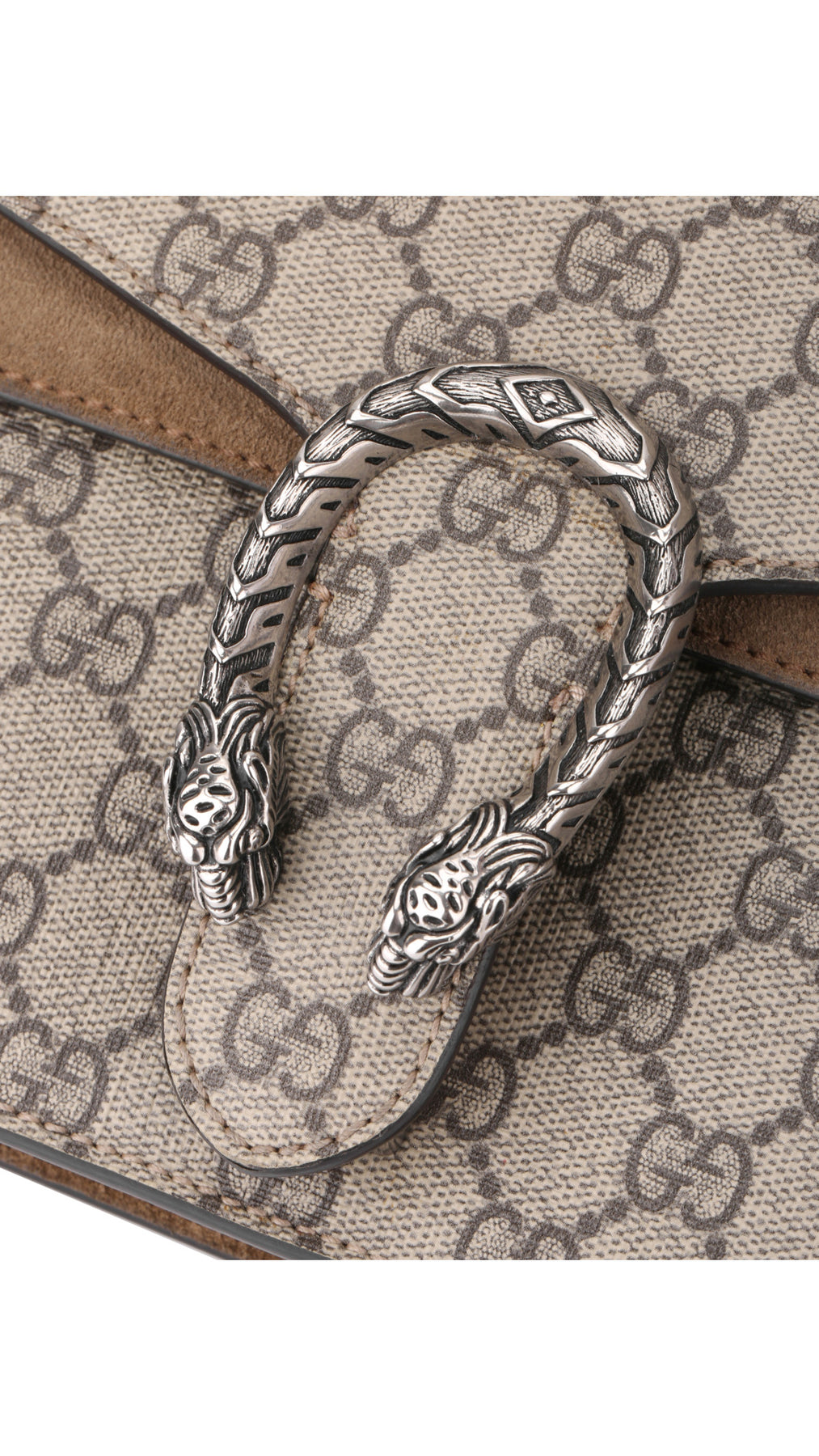 Gucci Dionysus Small Shoulder Bag - Grey/Brown