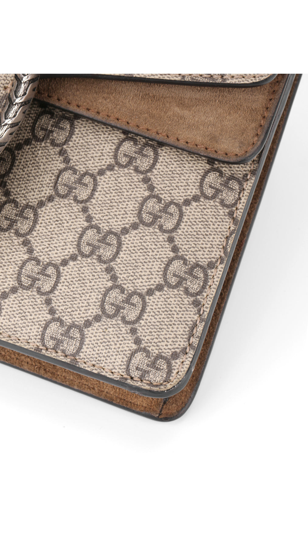 Gucci Dionysus Small Shoulder Bag - Grey/Brown