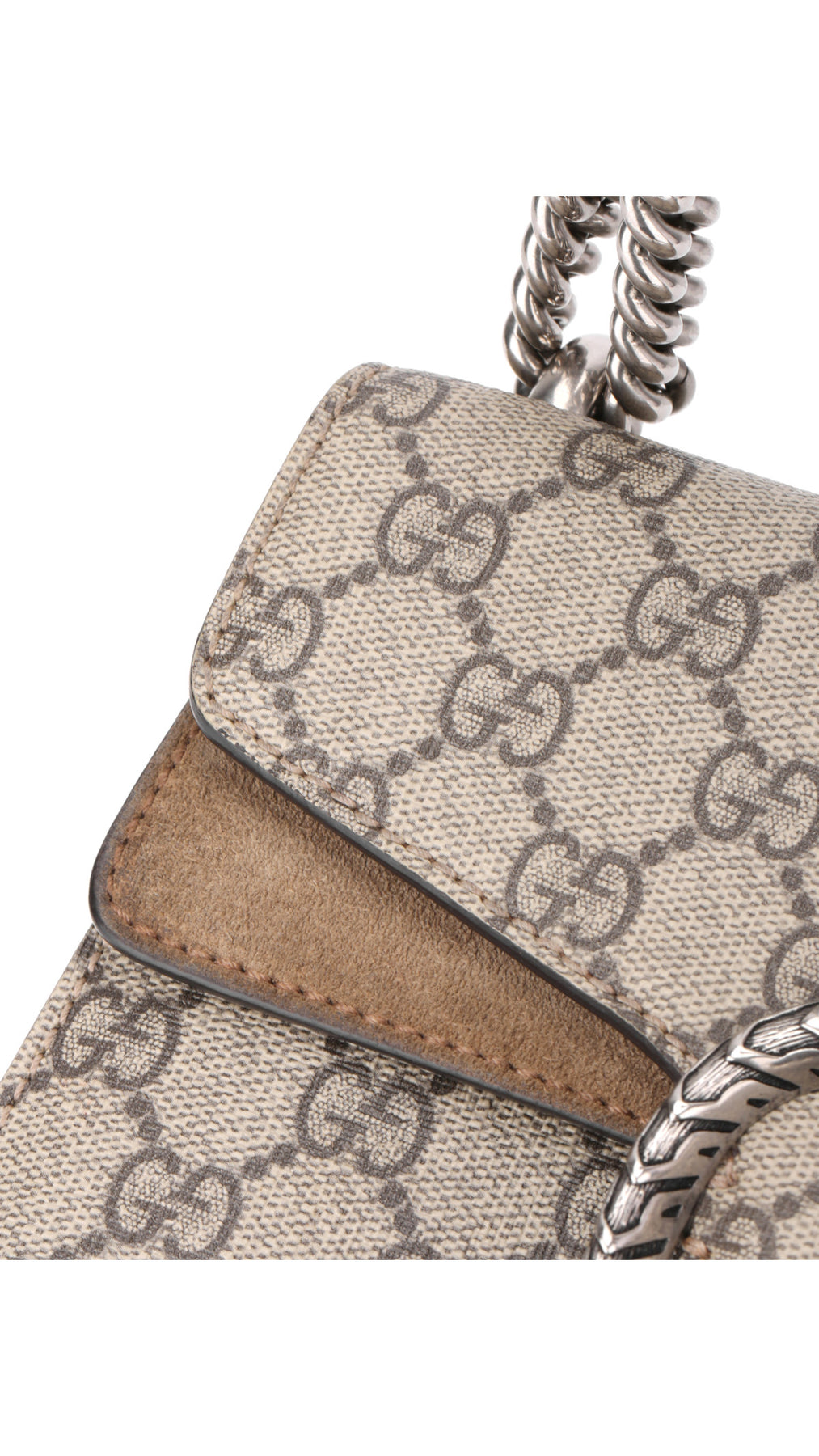 Gucci Dionysus Small Shoulder Bag - Grey/Brown