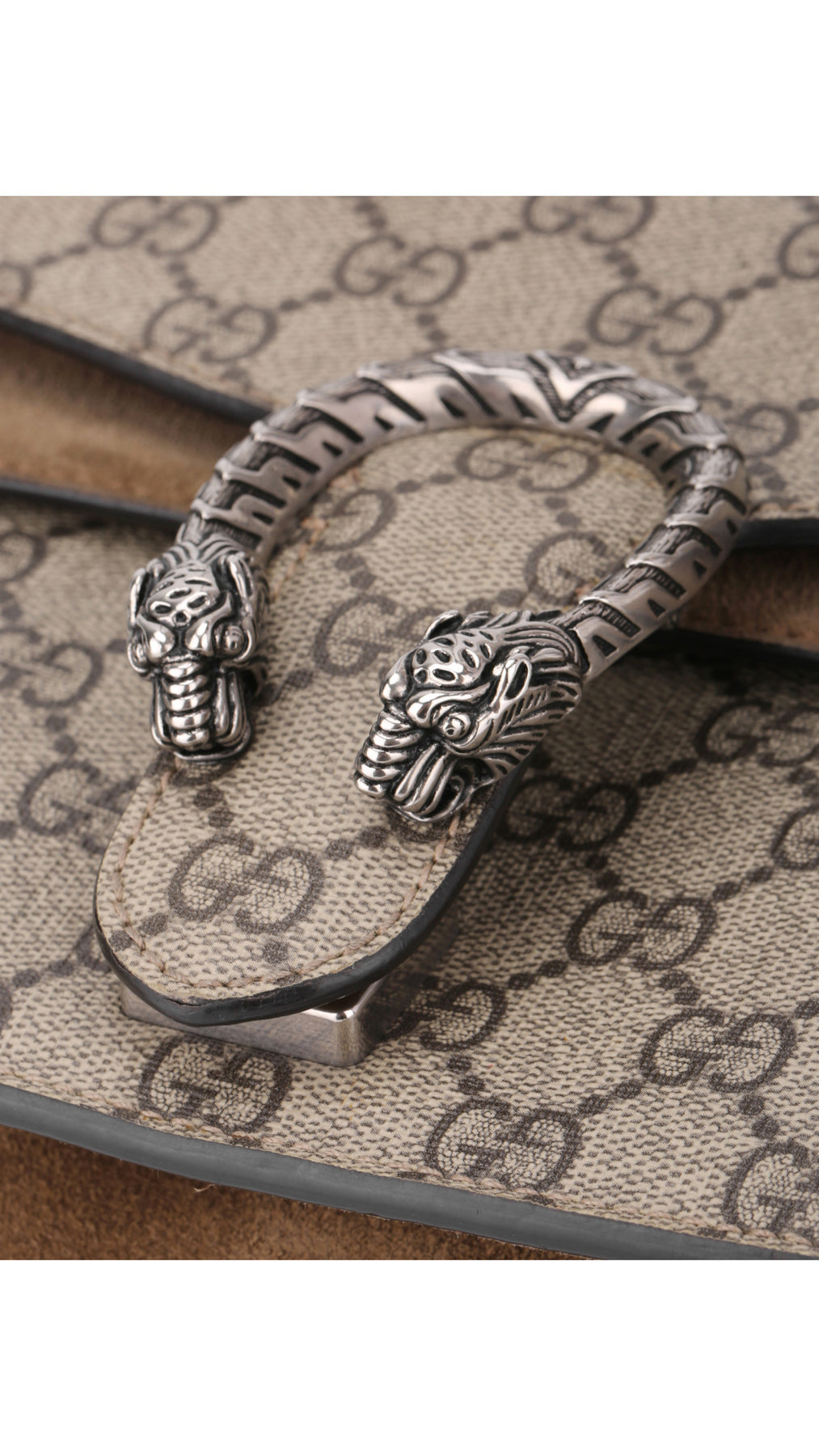 Gucci Dionysus Small Shoulder Bag - Grey/Brown