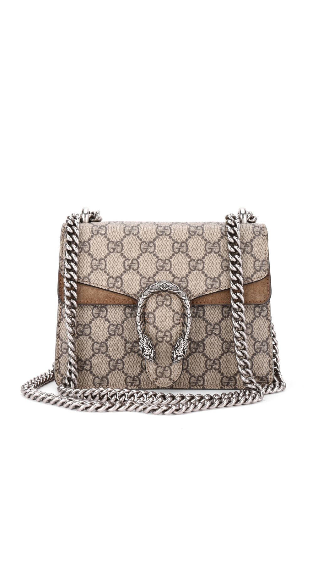 Gucci Dionysus Small Shoulder Bag - Grey/Brown