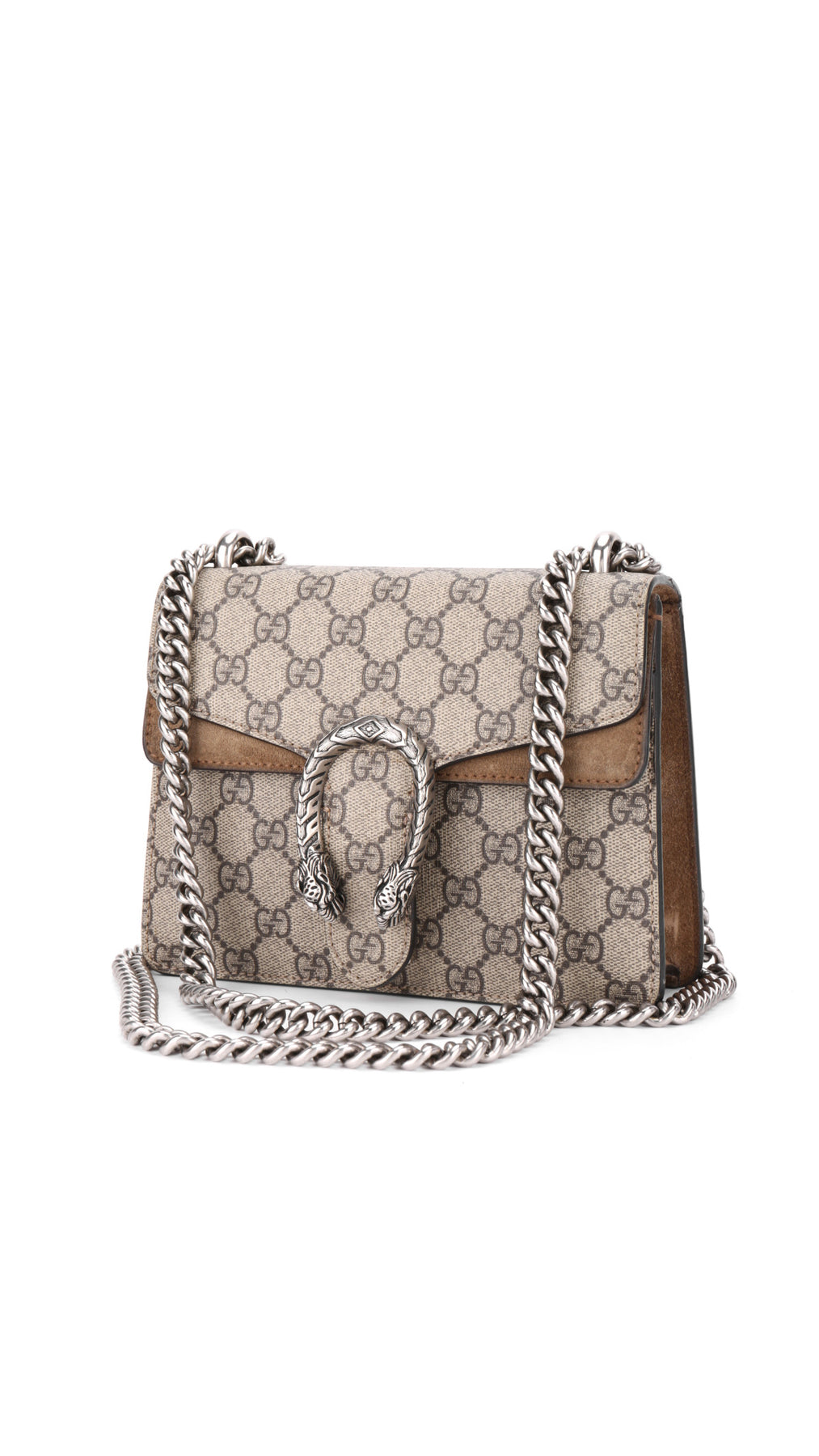 Gucci Dionysus Small Shoulder Bag - Grey/Brown
