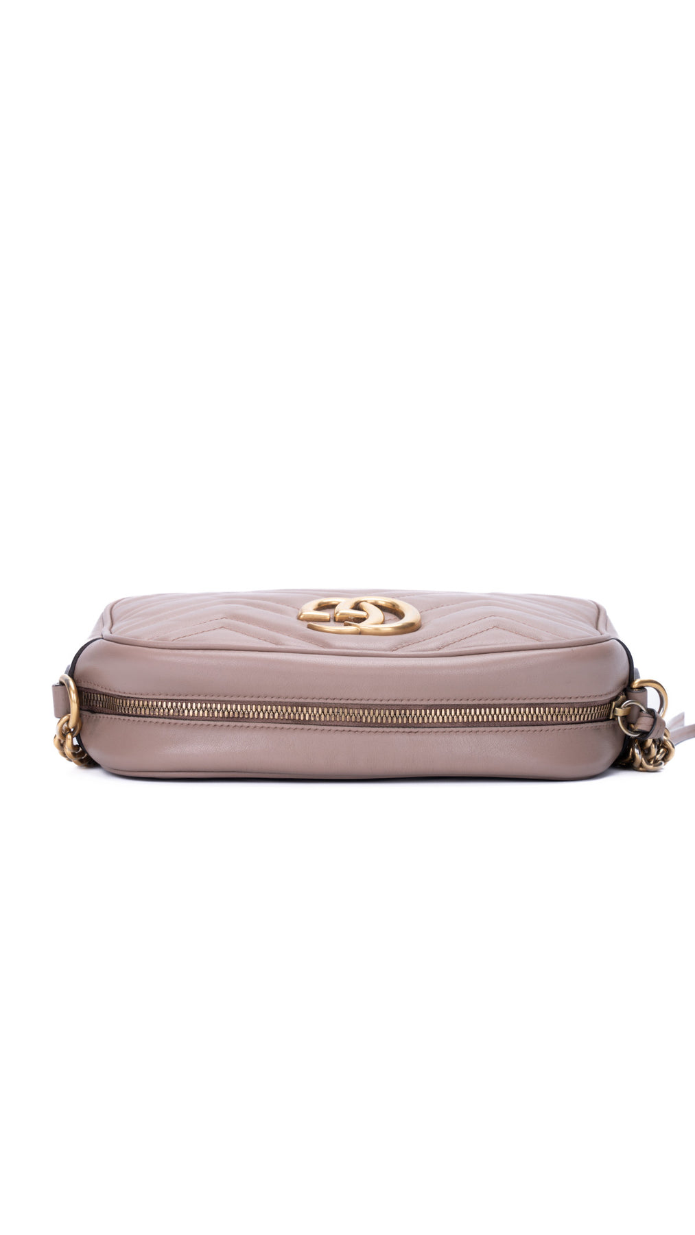 Gucci Gg Marmont Matelassé Camera Bag - Dusty Pink
