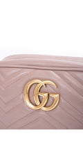 Gucci Gg Marmont Matelassé Camera Bag - Dusty Pink