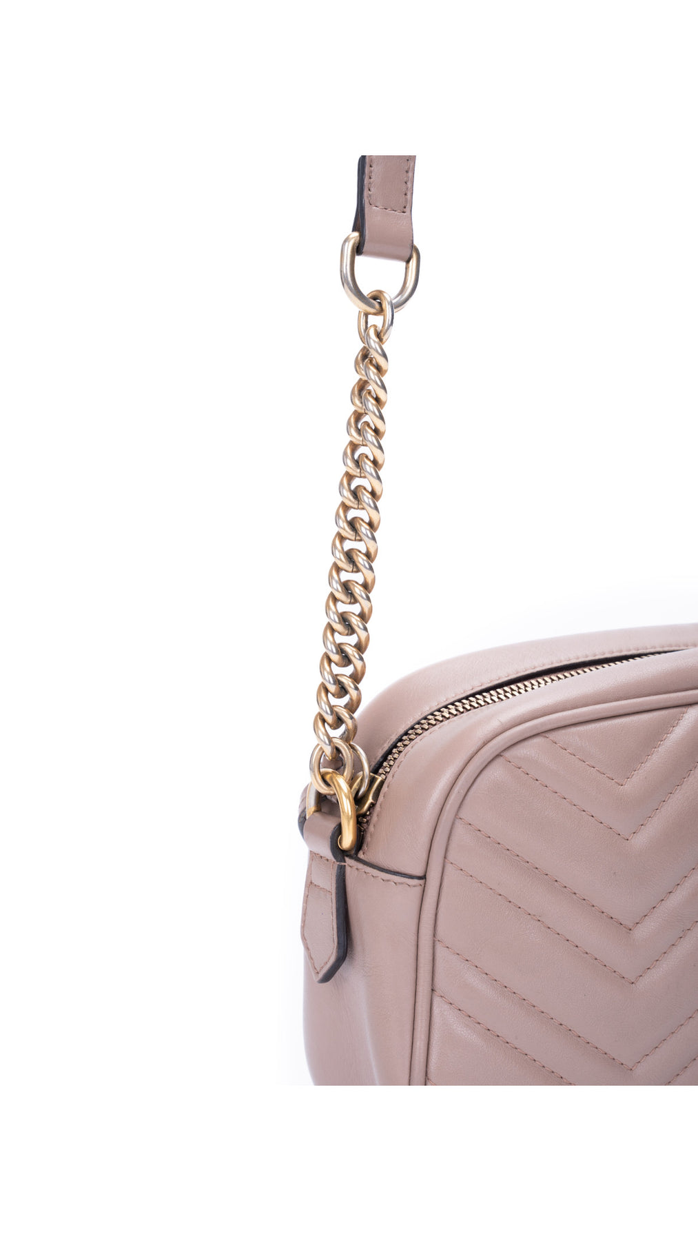 Gucci Gg Marmont Matelassé Camera Bag - Dusty Pink