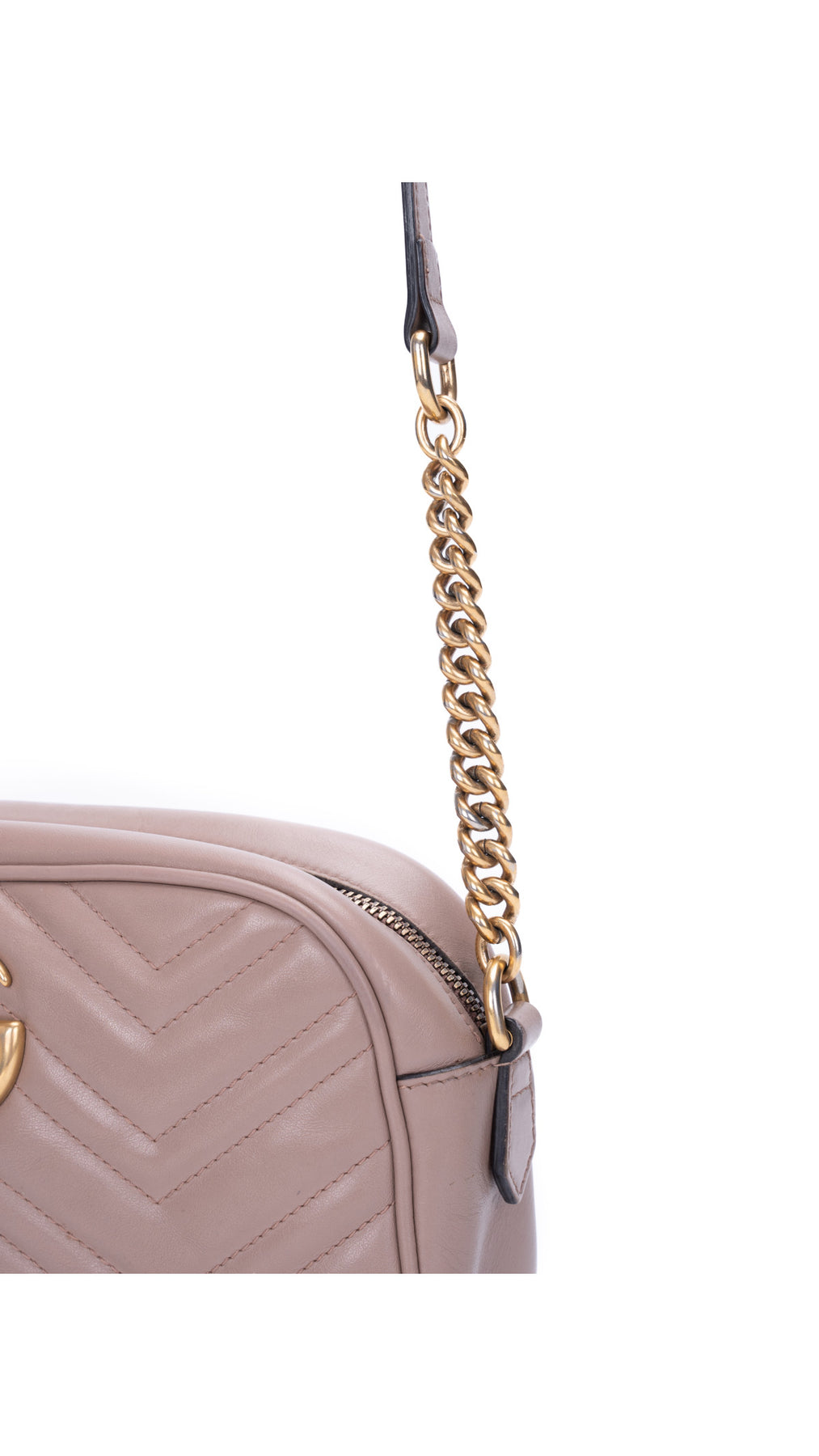 Gucci Gg Marmont Matelassé Camera Bag - Dusty Pink