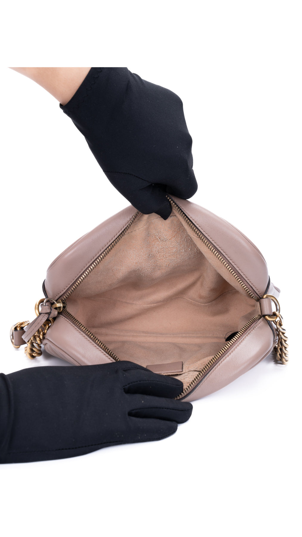 Gucci Gg Marmont Matelassé Camera Bag - Dusty Pink