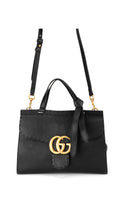 Gucci GG Marmont Top Handle Bag - Svart