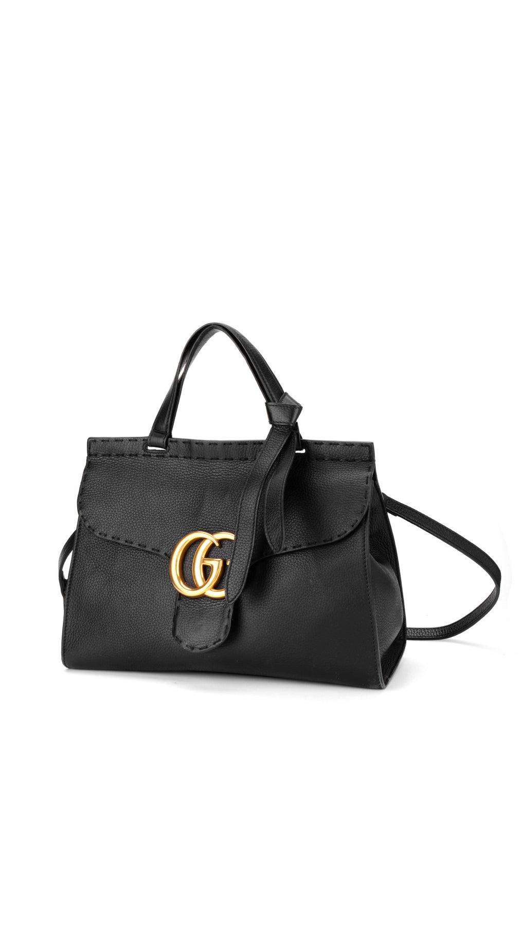 Gucci GG Marmont Top Handle Bag - Svart