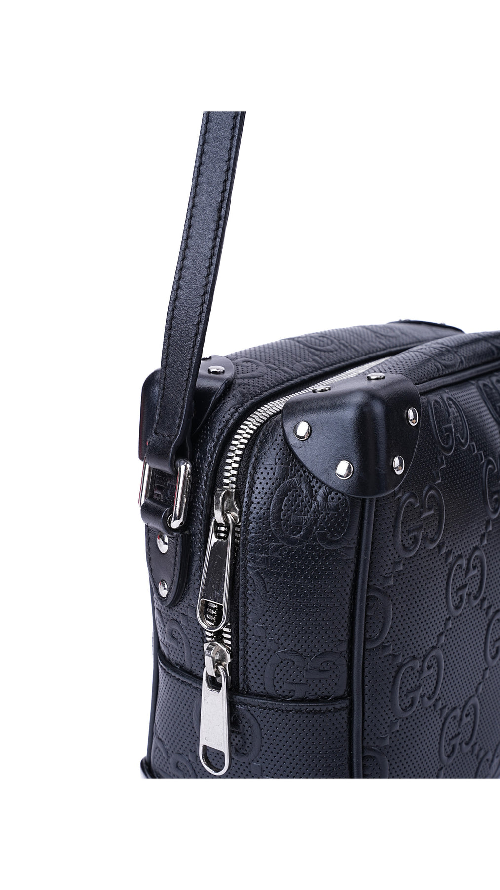 Gucci GG Supreme Camera Box Bag - Svart