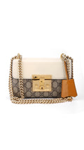 Gucci GG Supreme Padlock Shoulder Bag - Beige