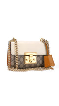 Gucci GG Supreme Padlock Shoulder Bag - Beige