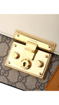 Gucci GG Supreme Padlock Shoulder Bag - Beige